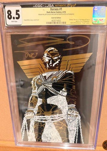 Xerxes #1 - Wraparound Cover - Gold Foil Edition - Signed by, Boeken, Nieuw