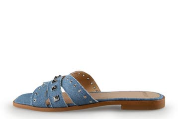Manfield Sandalen in maat 37 Blauw, Sandalen of Muiltjes, Zo goed als nieuw, Manfield, Verzenden
