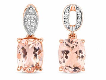Zonder minimumprijs - Hanger - 14 karaat Roségoud - 3.04ct.