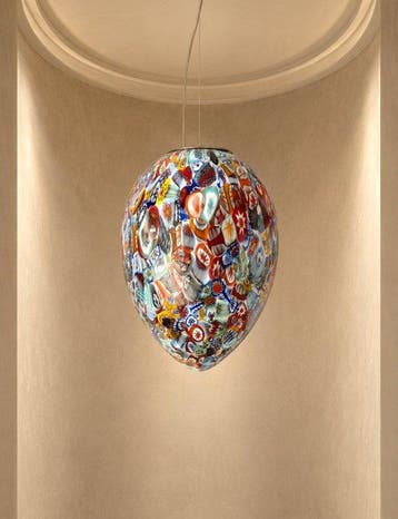 MIMU interior - Kroonluchter - EGG Murrine Millefiori lamp -
