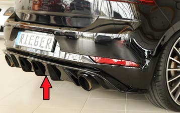 Rieger diffuser | Golf 7 GTI: 2017-2020 (vanaf Facelift) - 3, Verzenden, Nieuw, Volkswagen