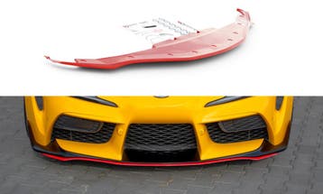 Voorspoiler V.3 Toyota Supra MK5 Maxton Glans Rood, Ophalen of Verzenden, Nieuw