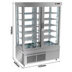 GGM Gastro | Panoramische koelvitrine - 935 liter - 1320mm -, Verzenden, Nieuw