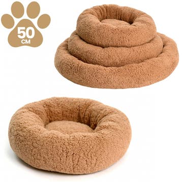 Donut Teddy 50cm Bruin (Hondenmand), Ophalen of Verzenden, Nieuw, Polyester