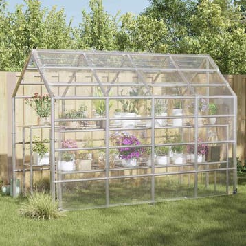 vidaXL Plantenafdekking met zeilringen 3x5 m PVC, Verzenden