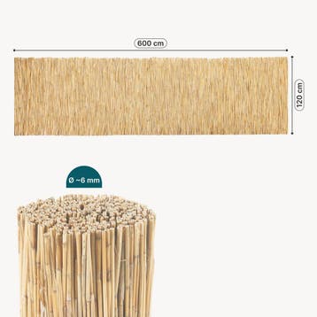 Rietmat Abbateggio 120x600 cm naturel casa.pro, Verzenden, Nieuw