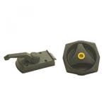 Deurslot Rond FF2 zonder Cilinder Rechts Zwart, Caravans en Kamperen, Ophalen of Verzenden, Nieuw