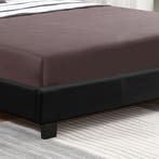 Gestoffeerd bed Verona - 120 x 200 cm - Zwart - LED verlicht, Verzenden, Nieuw