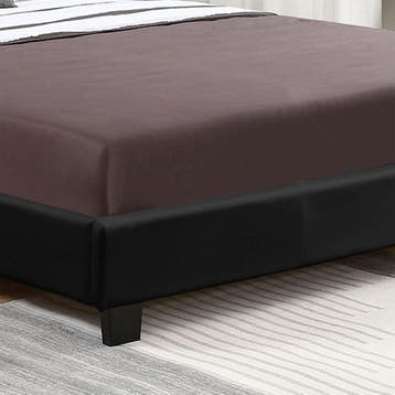 Gestoffeerd bed Verona - 120 x 200 cm - Zwart - LED verlicht, Verzenden, Nieuw