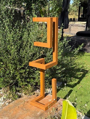 Ana Lucia B.M - Sculpture Corten - XL - No Reserve, Antiek en Kunst
