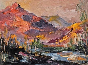 Catalan School (c.1950) - Landscape In Fauvist Light