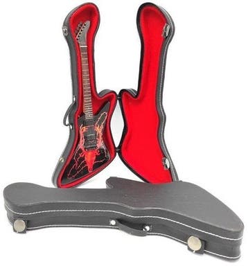 Miniatuur replica gitaarkoffer voor ESP gitaar modellen, Ophalen of Verzenden, Nieuw, Pop, Beeldje of Miniatuur