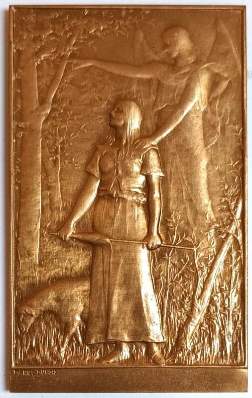 Medaille Jeanne Von Arc Befreiter Des Territoriums, Postzegels en Munten, Penningen en Medailles, Verzenden