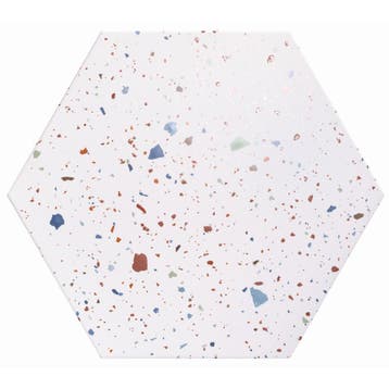 Hexagon Vloertegel Realonda Confetti 56 x 48,5 cm Wit (Prijs, Nieuw, Ophalen of Verzenden, Vloertegels, Overige materialen