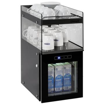 Melkkoeler + Kopjesverwarmer | Zwart | 15L (+2°C/+8°C) | 2, Verzenden, Nieuw in verpakking