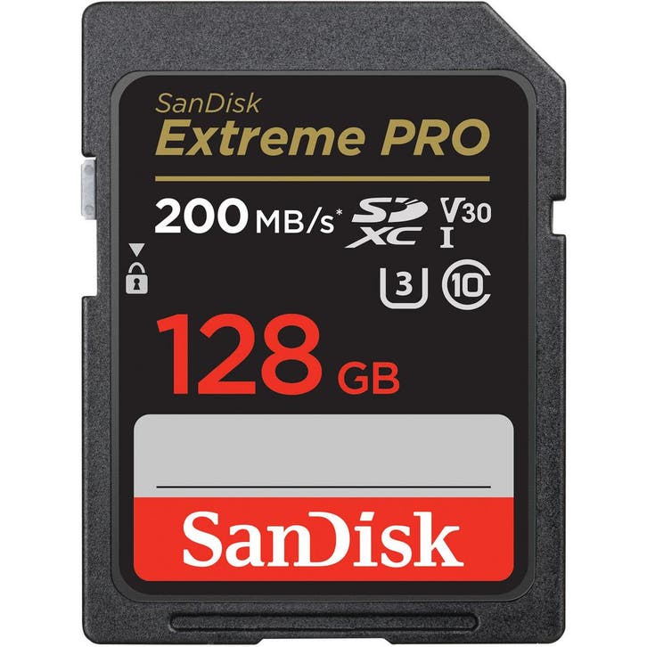 SanDisk Extreme Pro 128GB SDXC Memory Card 200MB, Audio, Tv en Foto, Fotografie | Geheugenkaarten, Overige typen, Nieuw, Ophalen of Verzenden