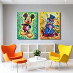 Fernando 80 x 120 cm - Mickey Mouse y Rico McPato, Antiek en Kunst