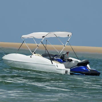 vidaXL Biminitop 3 bogen met zijwanden 183x(170-182)x137 cm, Verzenden, Nieuw