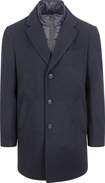Suitable Coat Wol Twill Navy maat 48 Heren, Nieuw, Suitable, Verzenden, Maat 48/50 (M)