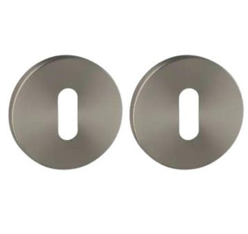 Set van twee sleutelplaatjes ø52x6mm Permafix PVD antraciet, Verzenden, Nieuw