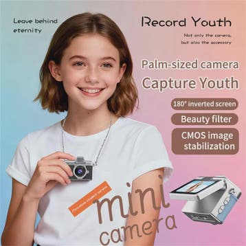 Ourlife Mini Retro Digitale Camera met 1.47 Inch Flip Screen, Verzenden, Nieuw