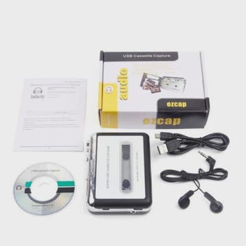 Draagbare Cassette Speler & MP3 Converter - Zet tapes om naa, Verzenden