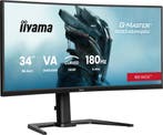 34 Iiyama G-Master GCB3484WQSU-B1 Curved/UWQHD/180Hz/VA, Ophalen of Verzenden, Nieuw, Quad HD (2K)