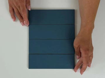 Vloertegel/Wandtegel Blauw 6x18,6cm (Muurtegels), Keramiek, Nieuw, Minder dan 20 cm, 10 m² of meer