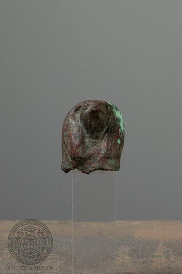 Oude Egypte, late periode Koper Valkenkop – Fragment van een, Antiek en Kunst