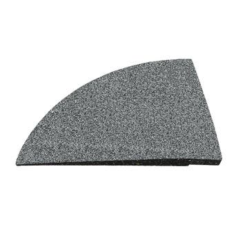 Hoekstuk rubber rand sportvloer 'GRANITE' - 25x25, Sport en Fitness, Verzenden, Nieuw