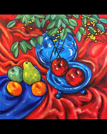 Pablo Soroya - Composition in Red, Blue & Yellow. XL size,