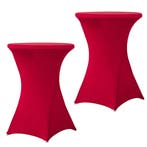 Set Van 2 Stuks! Candyrood 80 CM Alora Tafelrok Voor, Nieuw