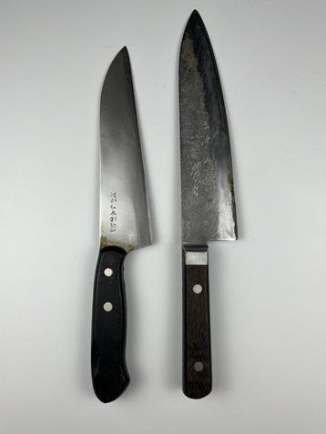 Traditional Japanese Fusachika Gyuto & Kanemoto Hon-Warikomi