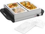 Warmhoudplaat - Buffetwarmer - Chafing Dish - Zilver - Jago, Huis en Inrichting, Verzenden, Zo goed als nieuw