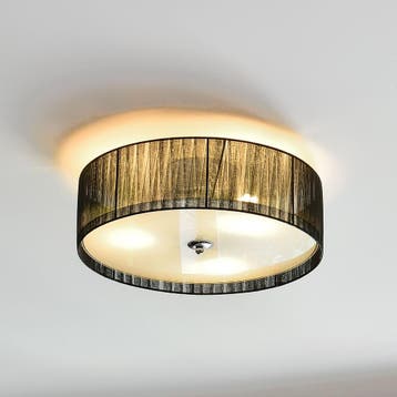Plafondlamp plafonnière Helena 12xØ40 cm zwart wit 3xE27, Verzenden, Nieuw
