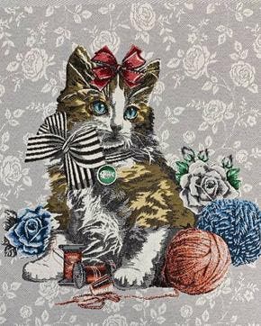 Paneel Mimi jacquard polyester katoen pearl, Nieuw, Overige kleuren