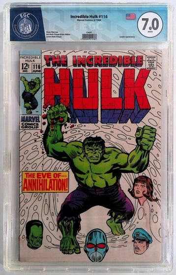 Incredible Hulk #116 - EGC 9.8 - 1 Graded comic - Eerste, Boeken, Nieuw