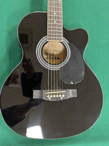 Stagg - SA 20 ACE BLK - - Elektro-akoestische gitaar (Zonder, Nieuw