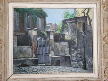 A. Gounot (XX) - La Rue des saules à Montmartre