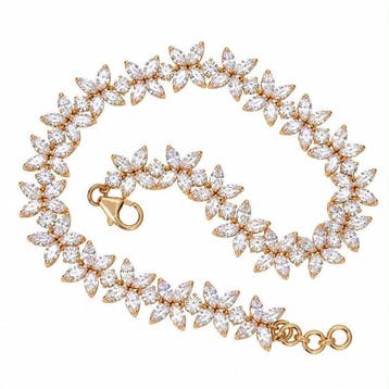 Armband - 14 karaat Geel goud - 7.46ct. tw. Diamant, Nieuw