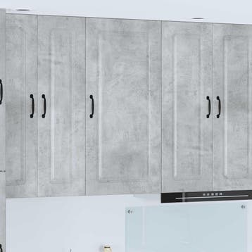 vidaXL Vaatwasserpaneel Kalmar Beton Grijs 50 x 31 x 100 cm, Huis en Inrichting, Verzenden, Nieuw, Grijs