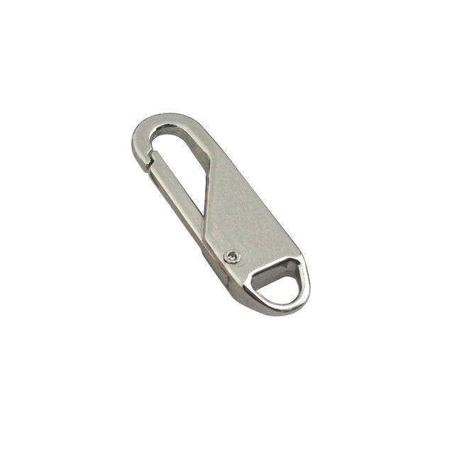 Metalen ritstrekker - 37mm - Zilver - Per stuk, Diversen, Overige Diversen, Nieuw, Ophalen of Verzenden