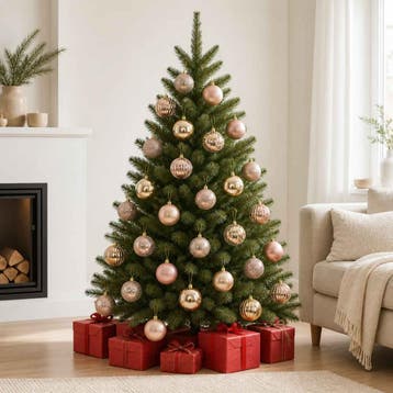 vidaXL Kerstballen set 50 st Rose Gold 8 cm Polystyreen, Verzenden, Nieuw