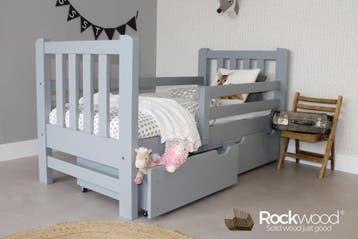 Rockwood® Peuterbed Tim Grey met  lattenbodem, matras, Kinderen en Baby's, Kinderkamer | Bedden, Ophalen of Verzenden, Nieuw
