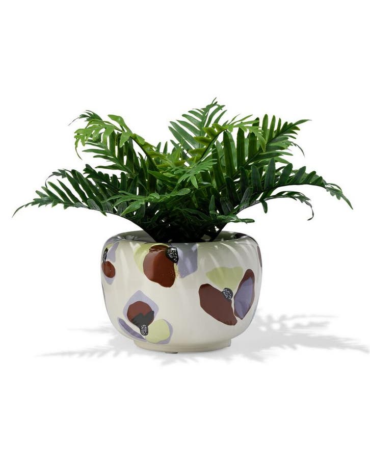HEMA Bloempot 14.5x10.5cm keramiek klaproos, Huis en Inrichting, Kamerplanten, Verzenden