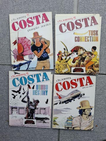 Costa strip - misdaad, journalistiek stripboeken, Complete serie of reeks, Verzenden, Gelezen