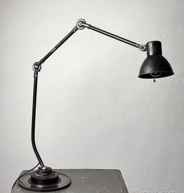 Lamp - Staal - Industriële lamp 40, Antiek en Kunst, Antiek | Lampen