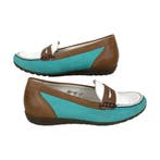 Waldläufer- Dames mocassins - Mint/bruin/wit - Mt. 37,5 H, Nieuw