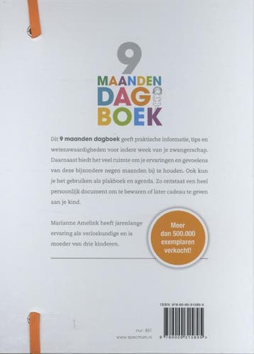 9 maanden dagboek 9789000315895 Marianne Amelink, Verzenden, Gelezen, Marianne Amelink