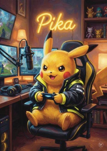 SDIMART 1996 - Pikachu Streamer Pokémon Limited Edition, Spelcomputers en Games, Nieuw